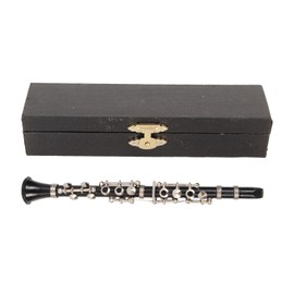 13cm Mini Clarinet Model Simulated Miniature Clarinet Musical Instrument Dollhouse Decoration