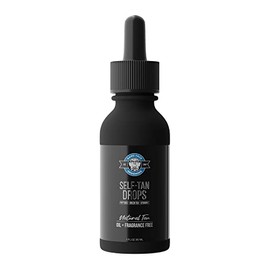 Game Face Menâs Self Tanning Drops for Men â Color Correcting Self Tan Drops for Gradual & Natural Glow, Water Based, Vegan and Cruelty Free, Made In The USA