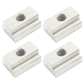 Newnessai 3/8"-16 Thread T-Slot Nut, 4 Pcs Stainless Steel Bed Deck Rails Mounting Accessories, Replacement for Toyota Tacoma Tundra Track System