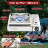 MOZODAWN Dual Fuel Camp Stove with Butane and Propane Compatibility,