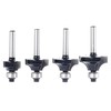 4pcs Round Over Router Bits 1/4 Shank by SICWOOD -