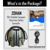 ZOHAN 054 Electronic Shooting Ear Defenders,Active Noise Reduction Safety Earmuff,Tactical