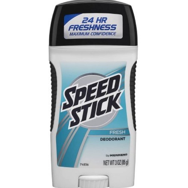 Speed Stick Deodorant, Fresh, 3 Ounce (Pack of 4)