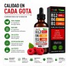 Vitamina B12 Líquida Kakeweeu Complejo Metilcobalamina Cerebro Corazón Sabor Frambuesa