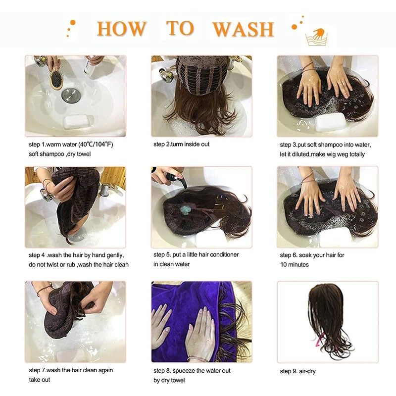 Esmee 20 Inches Long Straight Black Brown Layered Synthetic Hair