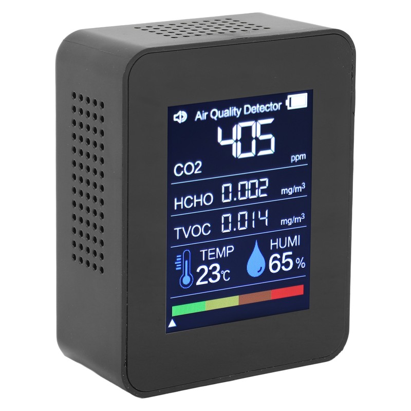 5 in 1 Air Quality Detector Portable Indoor Tester CO2