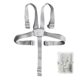 1Pcs High Chair Harness, Adjustable Baby Seat Belt 5 Point Harness Straps Universal High Chair Straps Car Seat Straps Anti Escape High Chair Security Straps for High Chair Kids Stroller Pram Buggy