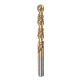 sourcing map Twisted Drill Bit 12.1 mm Titanium Coated (HSS-E) M42 High Speed Steel 8% Cobalt Straight Shaft for Stainless Steel Aluminium Alloy Metal