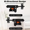 3-Pack Heavy Duty Slide Bolt Gate Latches with Padlock Hole