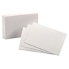Unruled Index Cards, 4 x 6, White, 100/Pack, Sold as
