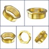 Aitsite Reducer 1/2 to 3/4 Inch Brass Reducer Thread Fitting