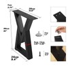 Rioychan 16 '' Metal Bench Legs, Desk and Coffee Table
