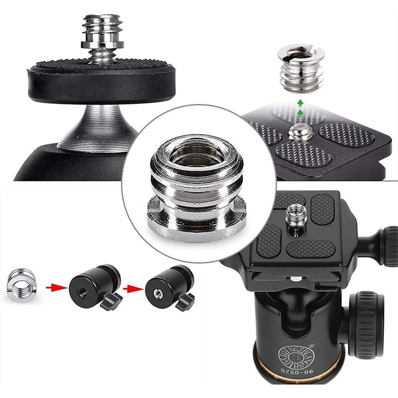 Convert Screw Adapter, 12 Pcs Camera Convert Screws, 1/4 Inch
