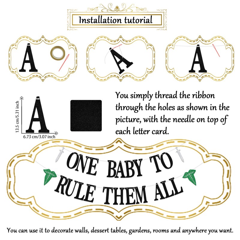 One Baby to Rule Them All Banner - Medieval Baby
