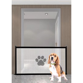 Rita Shokai Baby Gate, Roll-type, Pet Fence, Pet Gate, White, Small Pets, Door, No Drilling Required, Intrusion Prevention, Hallway, Entrance, Stairs, Kitchen (43.3 x 30.7 inches (110 x 78 cm)