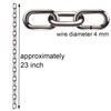 2 Pcs 5/32 x 23 Inch Link Chain 304 Stainless