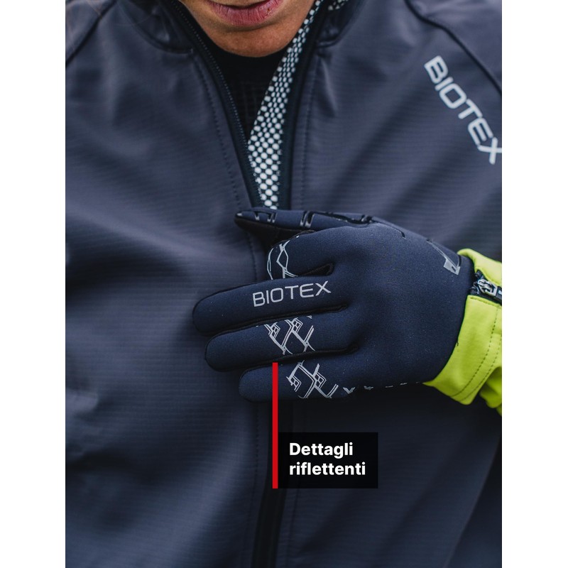 BIOTEX Cycling Gloves Neoprene Long Fingers Touch Screen Cold Protection