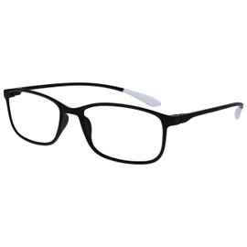 OPULIZE Ice RRRR61-1137 +1.00 Reading Glasses Pack of 4 Ultralight Frame Scratch-Resistant Matte Black Crystal Blue Crystal Grey Men Women