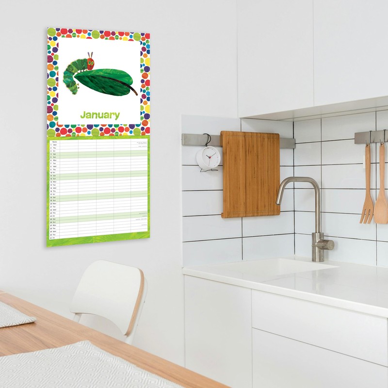 2025 Very Hungry Caterpillar Square Family Calendar