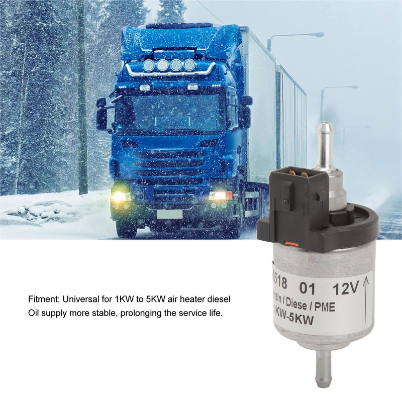 12V 22ml Heater Fuel Pump Heat Resistant Low Noise Fuel