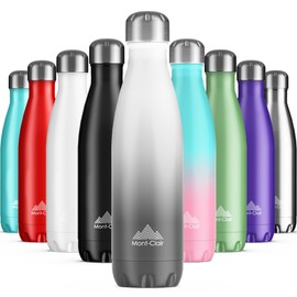 Mont-Clair Stainless Steel Drinking Bottle - Thermos Flask - BPA-Free - Water Bottle, Stainless Steel Drinking Bottle 500 ml - 24 Hours Cold & 12 Hours Warm - Leak-Proof Drinking Bottle - Thermos