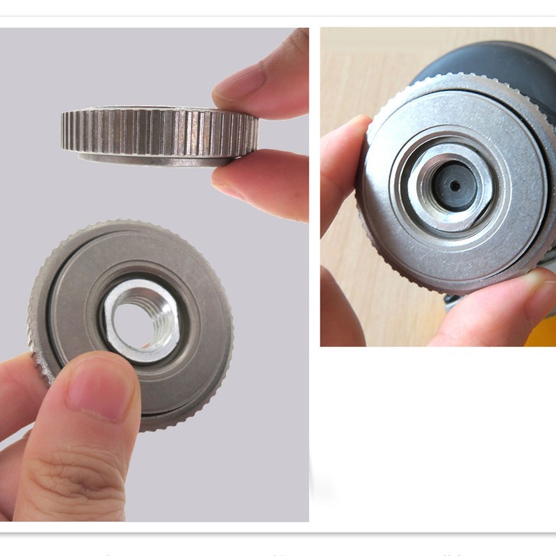 2Pcs Angle Grinder Flange Nut Self Locking M14 50mm Alloy