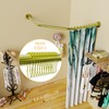 Diamond Shaped Shower Curtain Rod (Both Sides: 17"-25.6",Middle:20"-26) Stretchable True