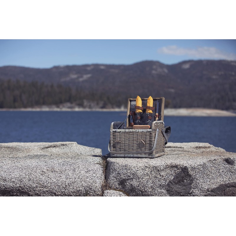 Kabrio Wine & Cheese Picnic Basket, (Anthology Collection - Gray