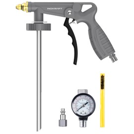 InoKraft Rust Proofing Spray Gun, Bedliner Gun with Adjustable Nozzle and Pressure Regulator, for Truck Bed Liner Coating, Rubberized Undercoat, Suitable for Raptor Tintable Urethane Spray-On