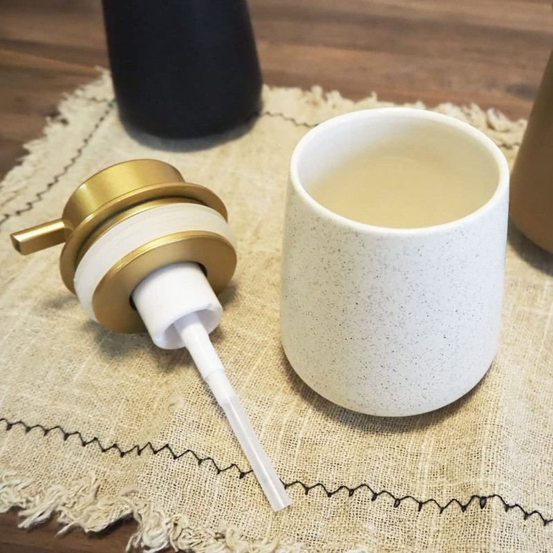 Foam Type Soap Dispenser, Ceramic, Stylish, Hand Soap Refill Container,