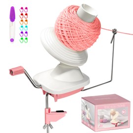 MIAOKE Yarn Ball Winder Smooth Hand Crank, Convenient Yarn Winder with 12 Marking Pin and Scissors Easy Installation, Yarn Winder for Crocheting, Gife and Good Helper for Knitting Enthusiast