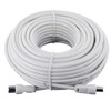 20m White TV Antenna Cable PAL Male to Male Aerial