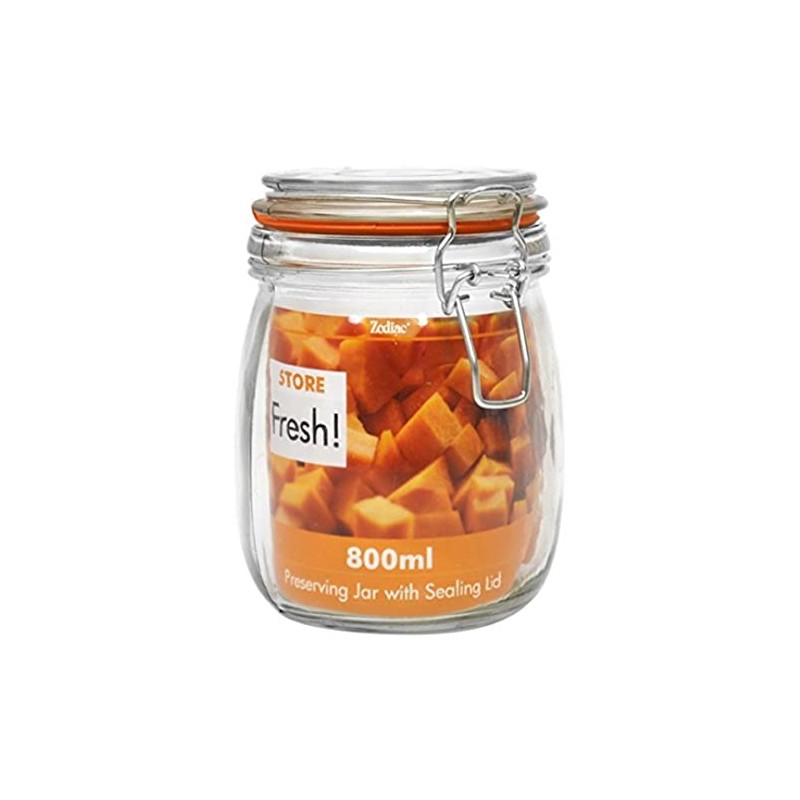 Zodiac C02 Clip top Glass Preserving Jar 14 cm/6"