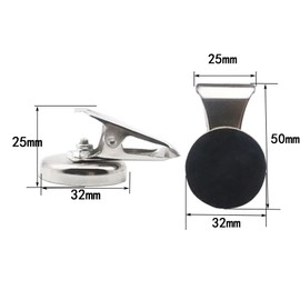 Strong Magnetic Clips - Heavy Duty Refrigerator Magnet Clips - glrovazas Scratch Safe - Clip Magnets Best for House Office School Use, Hanging Home Decoration, Photo Displays- 5Pcs