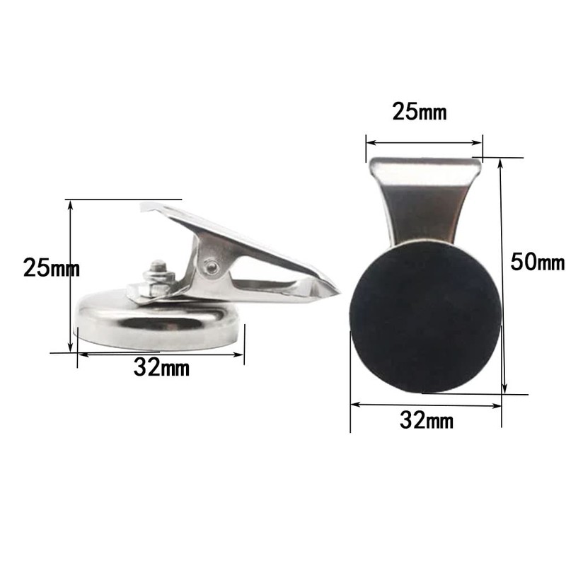 Strong Magnetic Clips - Heavy Duty Refrigerator Magnet Clips -