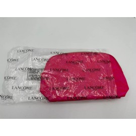 Lancôme Lot Of 2 Lancome Paris Cosmetic Makeup Zipper Pouch Bag Pink rose design New