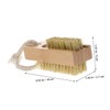 Minkissy Nail Art Cleaning Brush Set 2pcs Wooden Nail Brushes