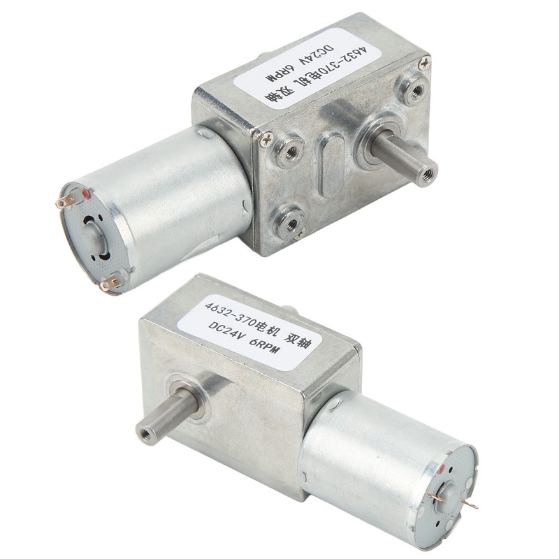 DC24V Double Shaft Worm Gear Motor 4632‑370 High Accuracy Speed