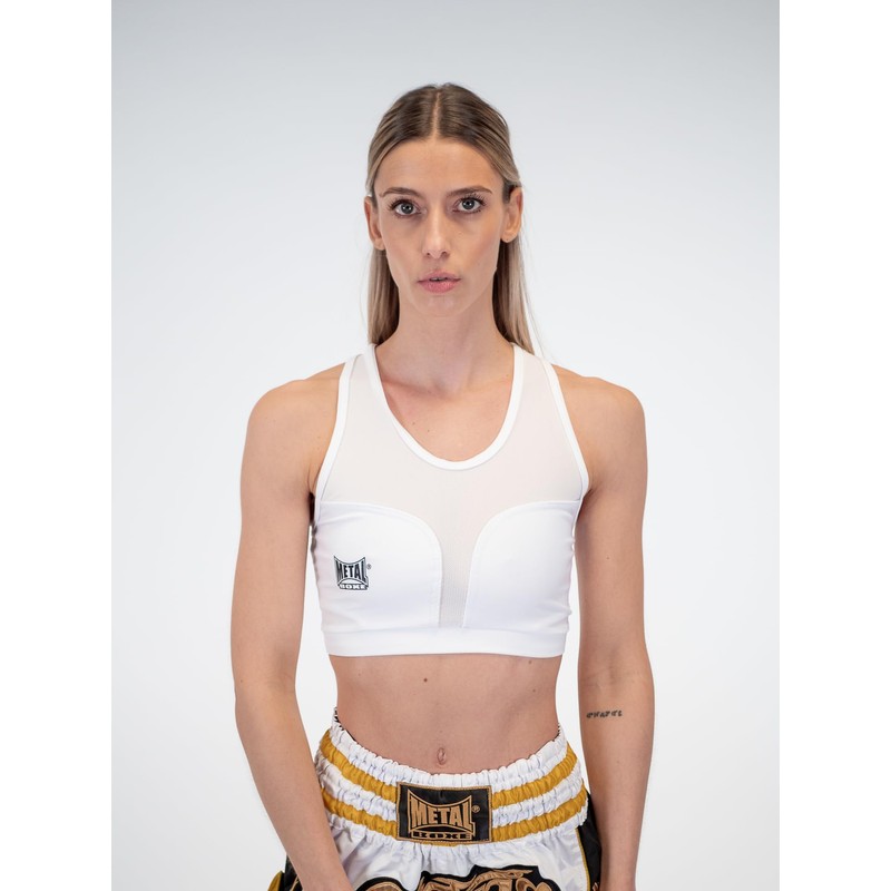 Metal Support with Chest Protector Boxing Woman, women's, MB691, white,