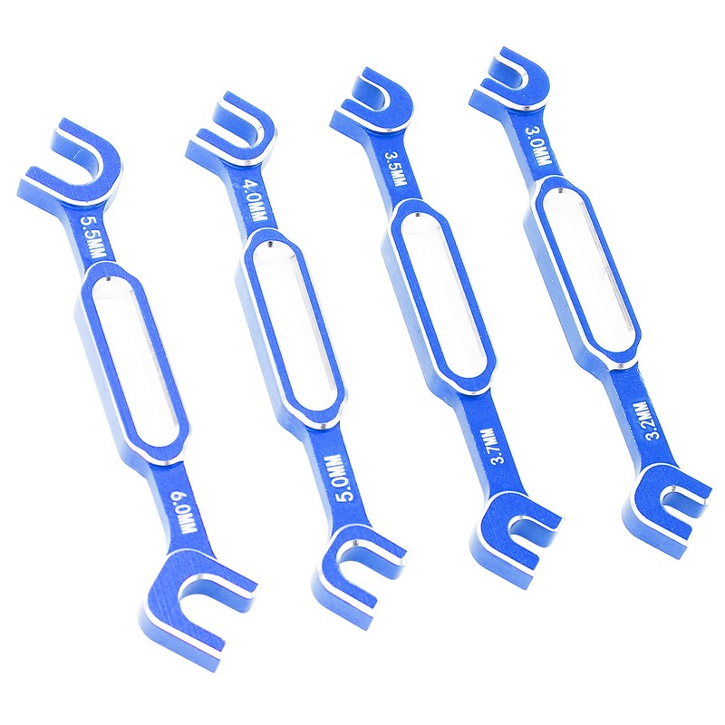 4PCS RC Car Wrenches Turnbuckle Nut Ball Joint Remover Aluminum