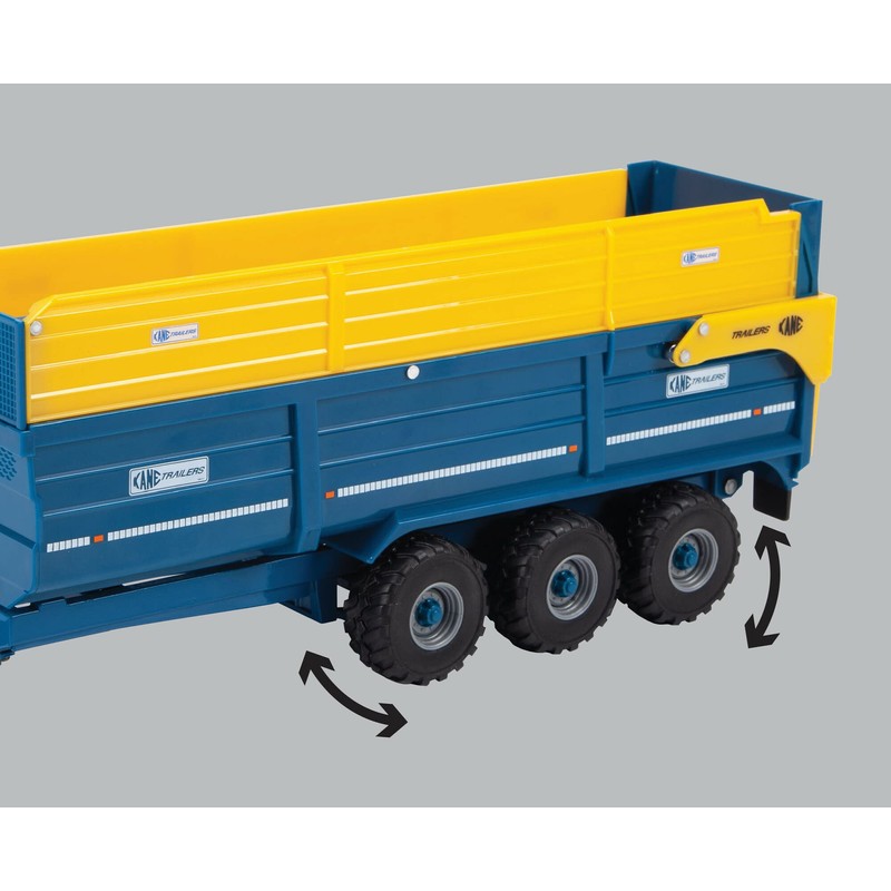 Britains Kane 43284 Halfpipe Silage Anhänger Dreiachsen