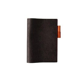 UNROOF Genuine Leather Notebook Cover A6 A5 Almost Daily Notebook Original Cousin Compatible Italian Leather Pueblo Leather (Black (Bi-Color), A5)