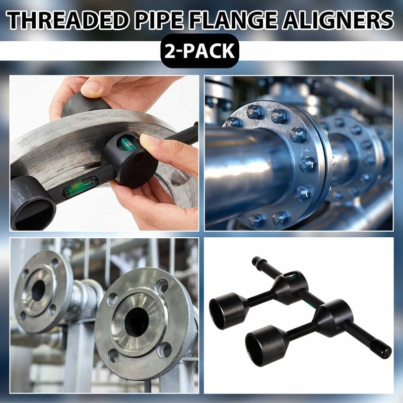 Kingdder 2 Pcs Threaded Flange Aligners for Pipe, Fit Flanges