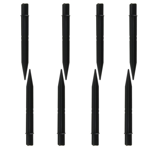 DGZZI 8PCS Reinforced Ground Stake Solar Light Replacement Stake Plastic