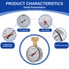 MEASUREMAN 0-200 PSI Water Pressure Gauge with Lazy Hand, 2-1/2''