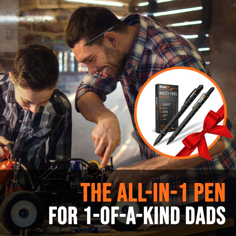 RAK Multitool Pen - Multi-Tool Pens, LED Light, Flathead, Phillips
