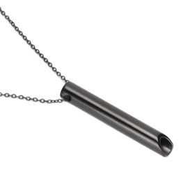 Mindful Breathing Necklace, Portable Stainless Steel Anxiety Necklace, Breathwork Tool for Breathing Exercises, Anxiety Relief, Meditation, Relaxation and Calming Down(1#)