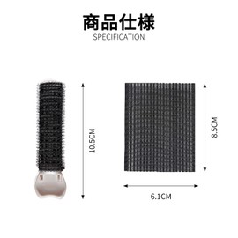 ZeniMart Bangs Curler, Hand Winding Curler, Walnut and Bangs Curler, Magic Curler, Ellipse, Fluffy, Hair Curler, Clip, DIY Hairstyle, Easy to Use (Black, M)