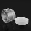 Acrux7 60 Pack 1oz Plastic Jars Round Clear Cosmetic Container