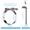 PEROMI 4 Pack 1-3/16 Inch T Bolt Hose Clamps Working